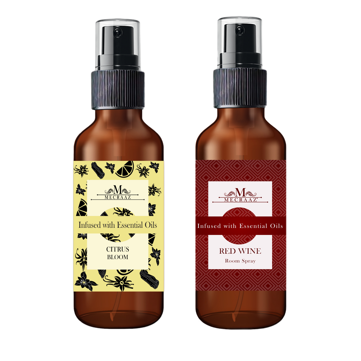 Citrus Bloom and Red Wine Room Spray combo(100ml each)