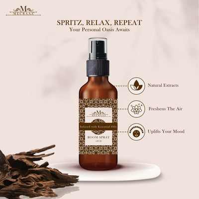 Oud Scented Room Spray 200ml(Pack of 2 x 100ml)